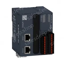 TM221M16RG logic controller, Modicon M221, 16 IO, relay, spring